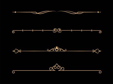 Kaligrafi süsleme bölücü seti