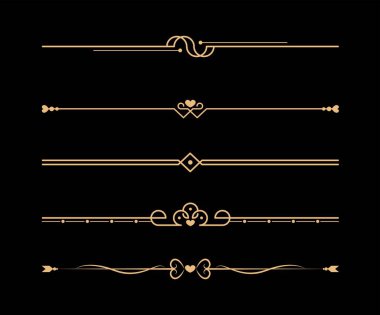 Kaligrafi süsleme bölücü seti