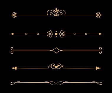 Kaligrafi süsleme bölücü seti