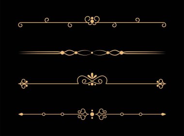 Kaligrafi süsleme bölücü seti