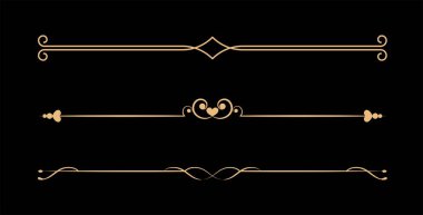 Kaligrafi süsleme bölücü seti