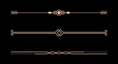 Kaligrafi süsleme bölücü seti