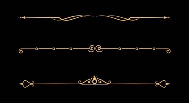 Kaligrafi süsleme bölücü seti