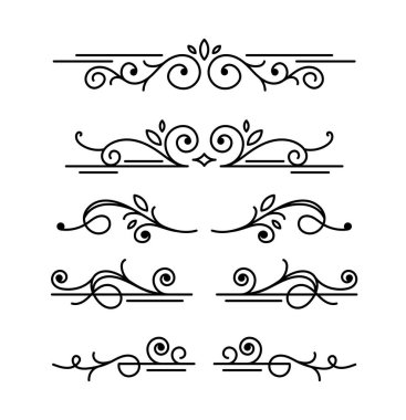Kaligrafik süs ögesi koleksiyonu