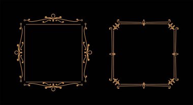 Art deco çerçeve koleksiyonu