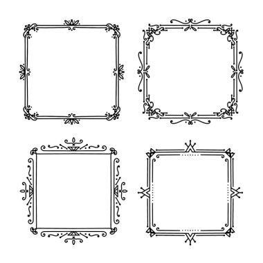 Art deco çerçeve koleksiyonu