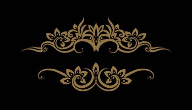 Thai ethnic decorative elements vector