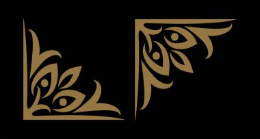 Thai ethnic decorative elements vector