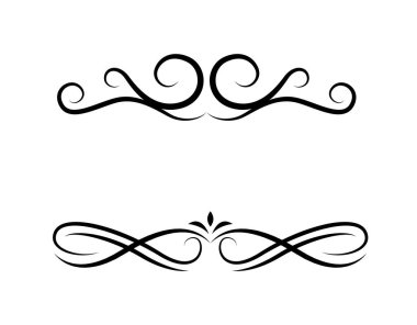 Siyah renge ayarlanmış kaligrafik süs