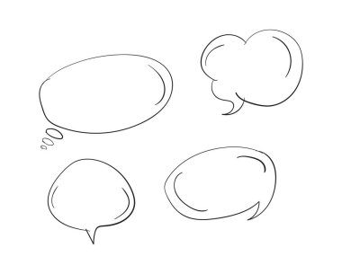 El çizimi komik kabarcık ögesi