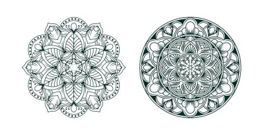 Süslü lüks mandala deseni