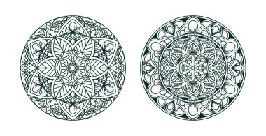 Süslü lüks mandala deseni