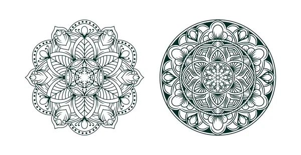 Süslü lüks mandala deseni