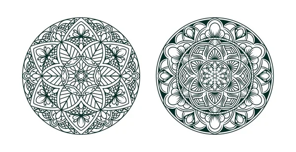 Süslü lüks mandala deseni