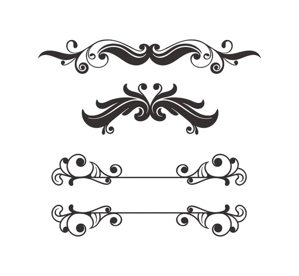 Klasik çiçekli çerçeve şablonları süslemesi