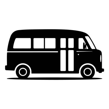 Classic van isolated on white background, a versatile vehicle for transportation and adventure, perfect for travelrelated projects