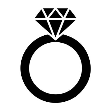 Beyaz arka planda izole edilmiş zarif elmas yüzük, aşkın sembolü, bağlılığın ve zamansız bir mücevher parçası.