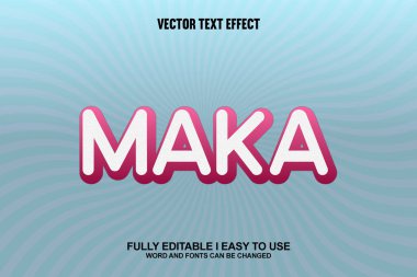 3B Düzenlenebilir Metin Efekti