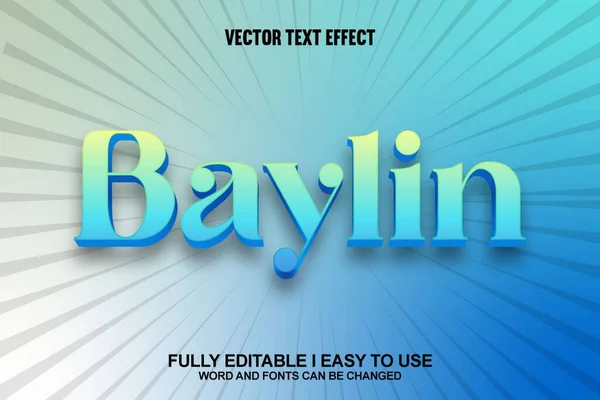 3B Düzenlenebilir Metin Efekti