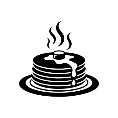 tereyağı ve şurubu ile krep yığını