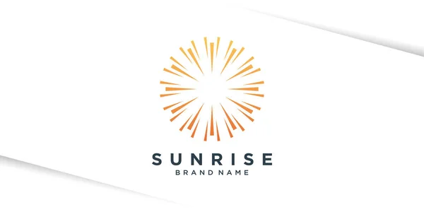 Güneş logosu tasarımı, güneş patlaması lüksü