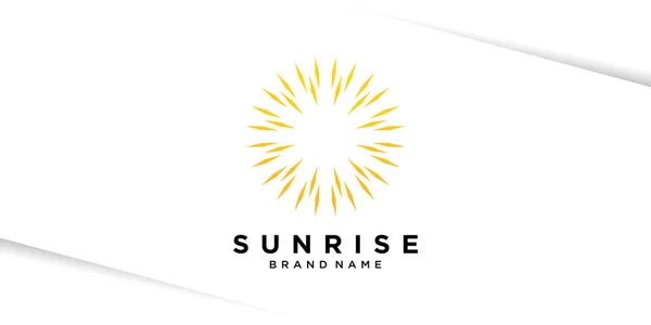 Güneş logosu tasarımı, güneş patlaması lüksü