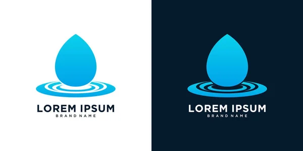 Su damlası logo vektör tasarımı