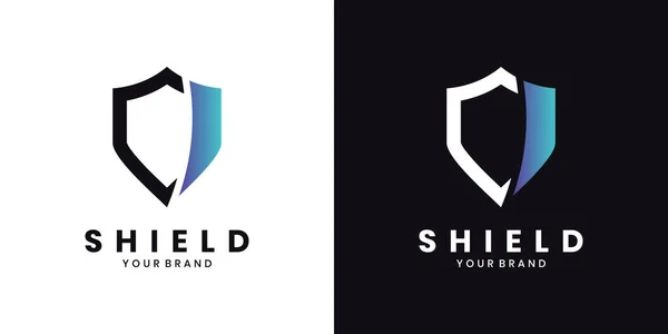 Modern kalkan güvenlik logosu tasarımı