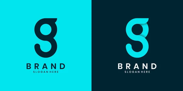 soyut harf g logo tasarımı