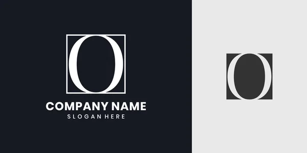 Monogram harfi O logo tasarımı