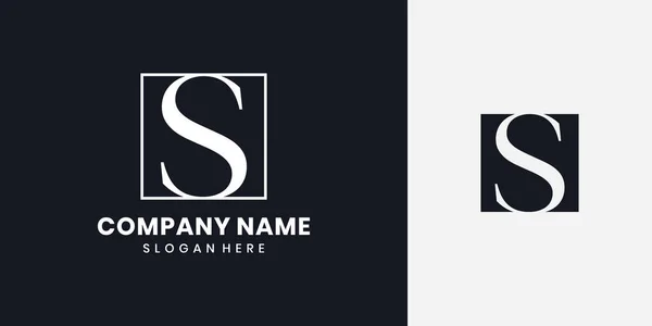 S harfi monogram logo tasarımı