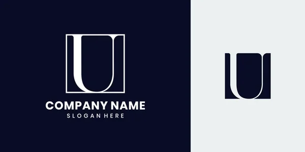 Monogram U logo tasarımı