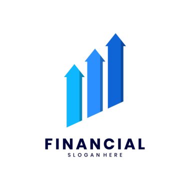 Arrow finansal büyüme iş logosu tasarımı