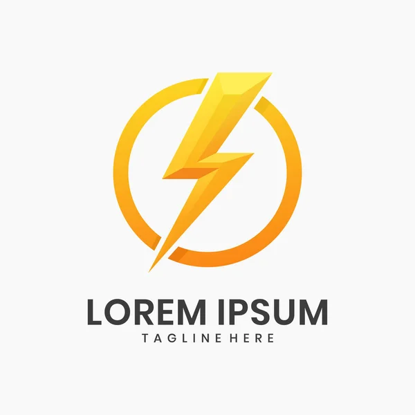 Enerji yıldırımı logosu tasarımı