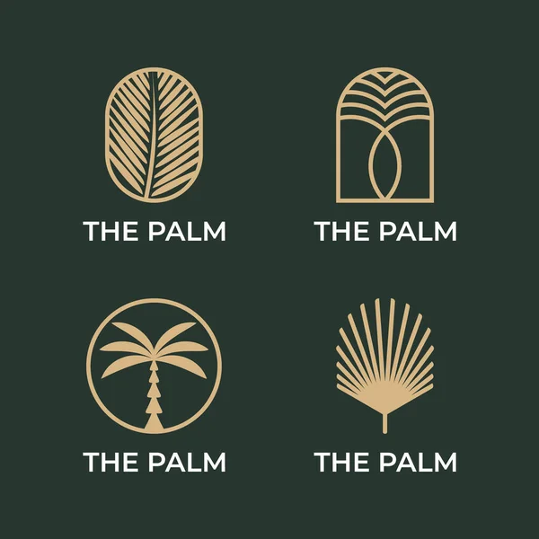 Minimalist palmiye ağacı logosu tasarımı