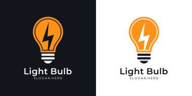 Şimşek simgeli ampul logosu