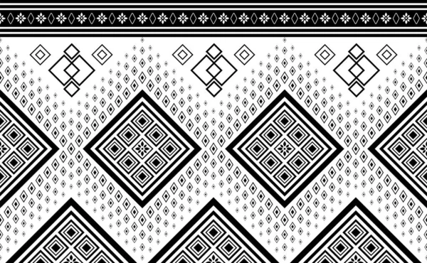 Ethnic Pattern Vector Tribal Motif Design Abstract Seamless Geometric Background — 스톡 벡터