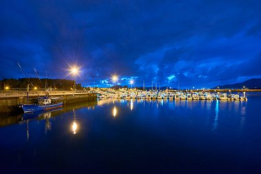 Colindres, Cantabria, İspanya, Avrupa 'dan Marina
