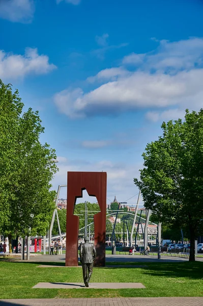 Casto Solano, Bilbao, Biscay, Bask Ülkesi, Euskadi, Euskal Herria, İspanya, Avrupa 'nın Ramon Rubial Cava Anıtı