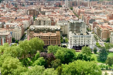 Bilbao view from Above, Bilbao, Biscay, Basquue Country, Euskadi, Euskal Herria, İspanya, Avrupa
