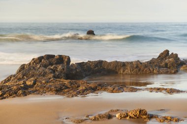 plaj helgueras, noja, cantabria, İspanya