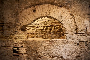 Alcazar de los Reyes Cristianos, Dona Leonor Kraliyet Hamamları, Cordoba, Endülüs, İspanya, Avrupa