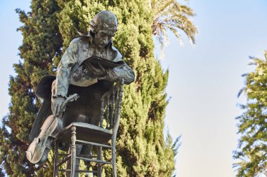 Mozart anıtı, Teatro de la Maestranza, tiyatro, Seville, Endülüs, İspanya