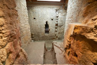 Cordoba, Endülüs. İspanya, 28 Aralık 2016, Banos del Alcazar Califal