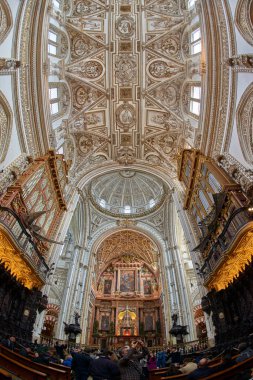 Cordoba, Endülüs, İspanya, 28 Aralık 2016, Mezquita Katedrali Camii, Cordoba, Endülüs, İspanya