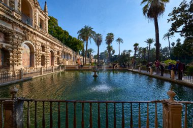 Kraliyet Sarayı Gerçek Alcazar Sevilla, Endülüs, İspanya, Avrupa.