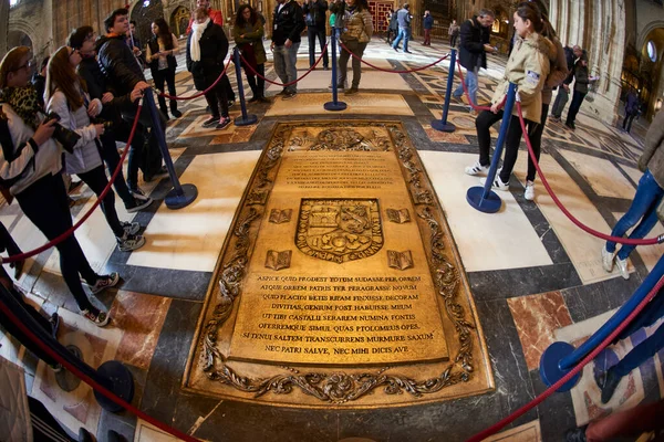 Seville, Endülüs, İspanya, Avrupa. Christopher Columbus 'un Mezarı, 1891. Arturo Melida. Sevilla Katedrali. İspanya.