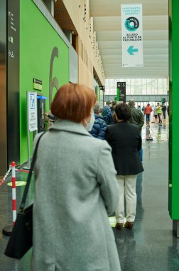 Barakaldo BEC, Barakaldo, Biscay, Bask Ülkesi, İspanya, Avrupa 'da Covid-19 aşı noktası