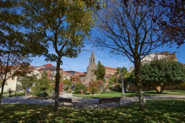 La Sinagoga Bahçesi, Astorga, Leon 'un Önerisi, Castilla y Leon, İspanya, Avrupa.