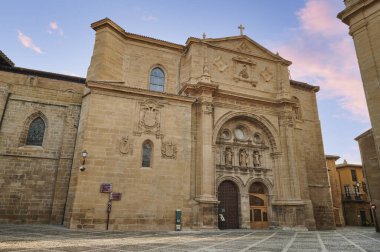 Santo Domingo de la Calzada Katedrali 'nin ana kapısı, La Rioja, İspanya, Avrupa